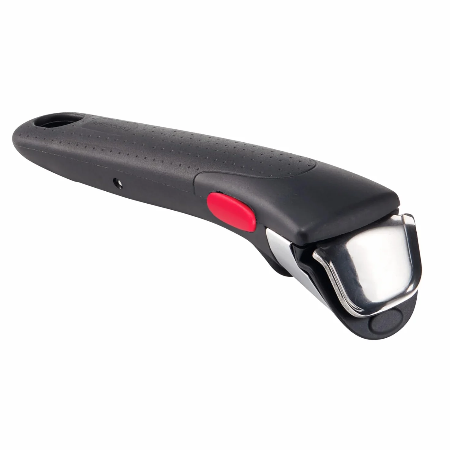 Lagostina Poignée amovible Ingenio Induction résistante jusqu'à 10 kg, fixation sécurisée en 3 points, design ergonomique, en plastique et acier, noir