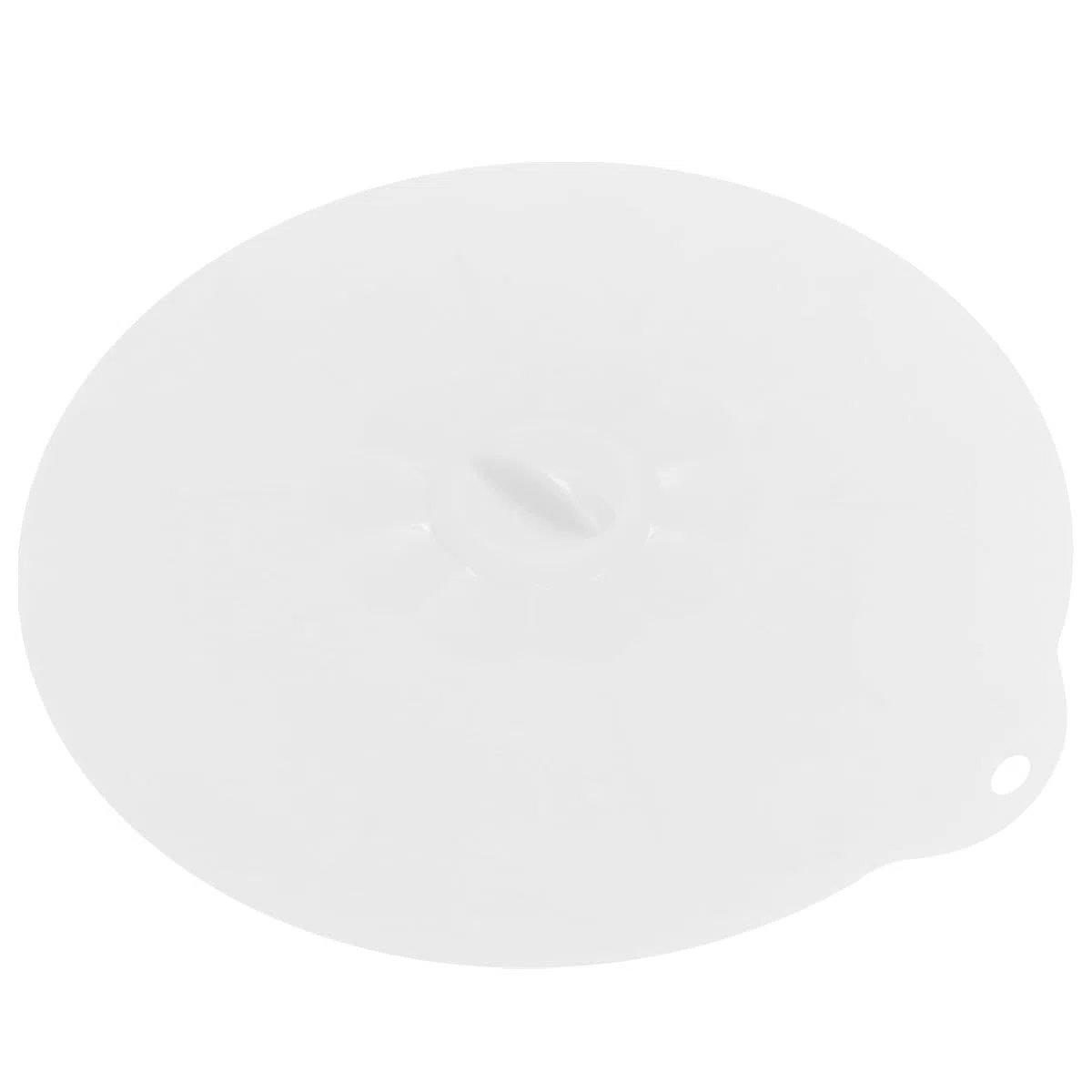 SHINEOFI Couvercle Extensible Silicone Alimentaire Rond Grand Format Blanc Semi-Transparent Étanche Ventouse pour Bols et Casseroles Cuisine